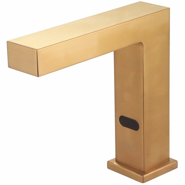 Central Brass Single Hole Deck Mount Electronic Sensor Faucet in PVD Brushed Gold 3000-BG